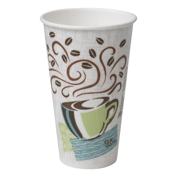 Dixie® PerfecTouch® 16 oz. Insulated Paper Hot Coffee Cup by GP PRO (Georgia-Pacific)  5356DX  500 Count (25 Cups Per Sleeve  20 Sleeves Per Case)