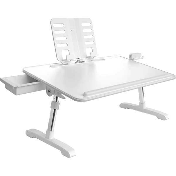 Limitless TotalDesk Portable Workstation Lap Desk with Adjustable Height and Tilt - White