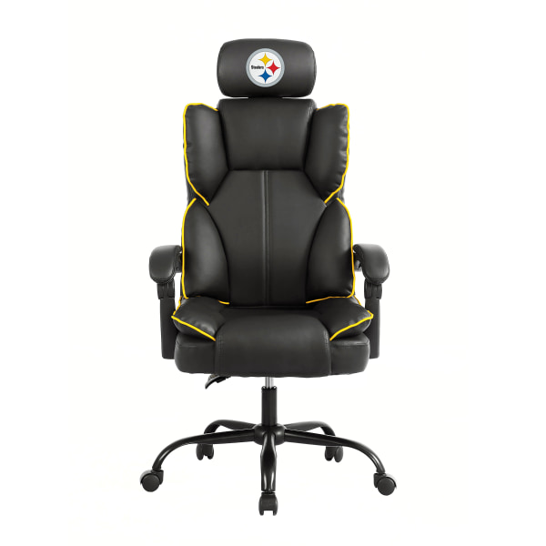 Imperial NFL Champ Ergonomic Faux Leather Computer Gaming Chair, Pittsburgh Steelers