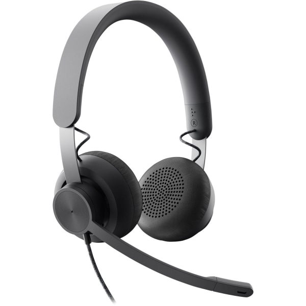 Photos - Headphones Logitech Zone Headset - Stereo - USB Type C - Wired - 32 Ohm - 20 Hz to 16 kHz - Over-the-head - Binaural - 981000871 981-00 
