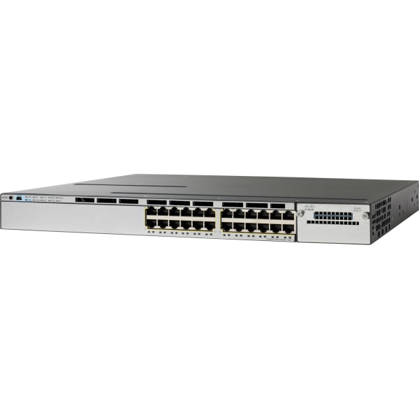 Cisco Catalyst WS-C3750X-24P-S Layer 3 Switch - 24 Ports - Manageable - Gigabit Ethernet, Fast Ethernet - 10/100/1000Base-T, 10/100Base-TX - Refurbish -  WS-C3750X-24P-S-RF