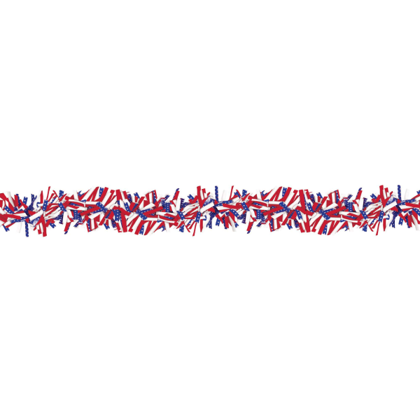 UPC 013051719906 product image for Amscan Patriotic Stars And Stripes Boa Garlands, 12