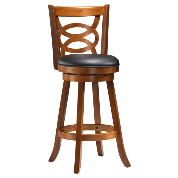 Photos - Chair Monarch Specialties Amelia Barstools, Black/Dark Oak, Set Of 2 Stools I 1251 