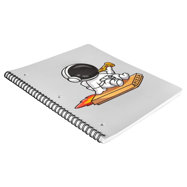 Eccolo Composition Spiral Notebook, 8-1/2" x 11-3/4", 1 Subject, College Rule, 80 Sheets, Kitsch In Space