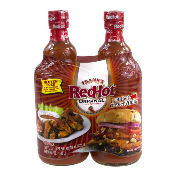 UPC 041500967974 product image for Frank's Red Hot Original Hot Sauce, 25 Oz, Pack Of 2 Bottles | upcitemdb.com