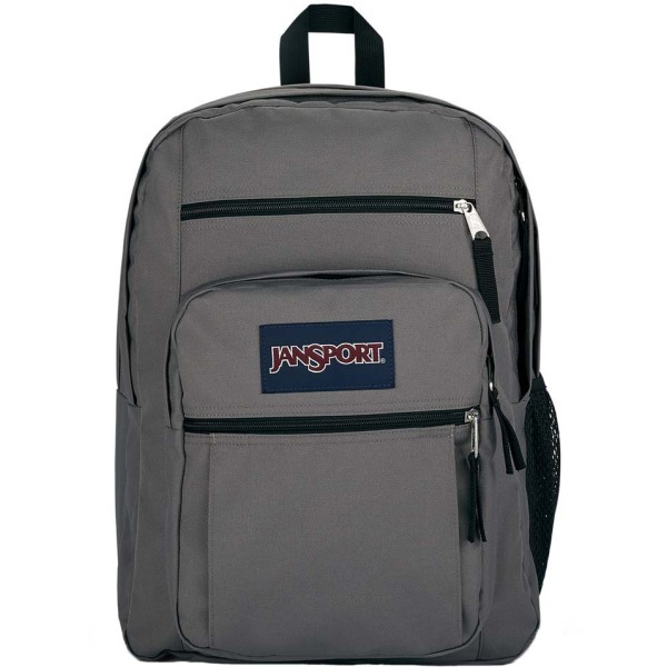 Jansport Big Student Backpack, 70% Recycled, Graphite Gray