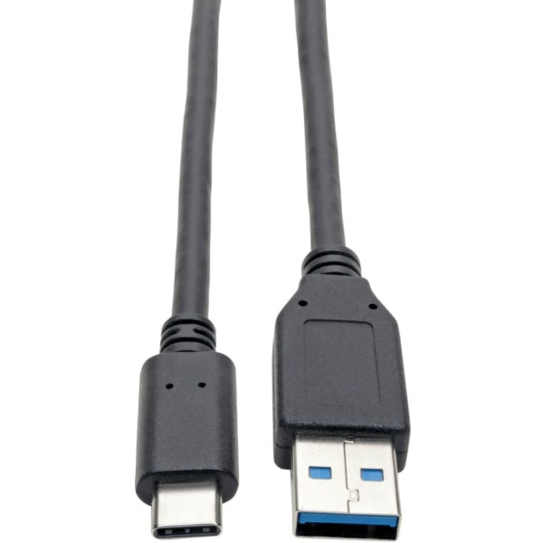 Photos - Cable (video, audio, USB) TrippLite Tripp Lite USB C to USB-A Cable 5 Gbps USB 3.1 Gen 1 M/M USB Type C 6ft 6' - 1 x Type C Male USB - 1 x Type A Male USB - Nic 