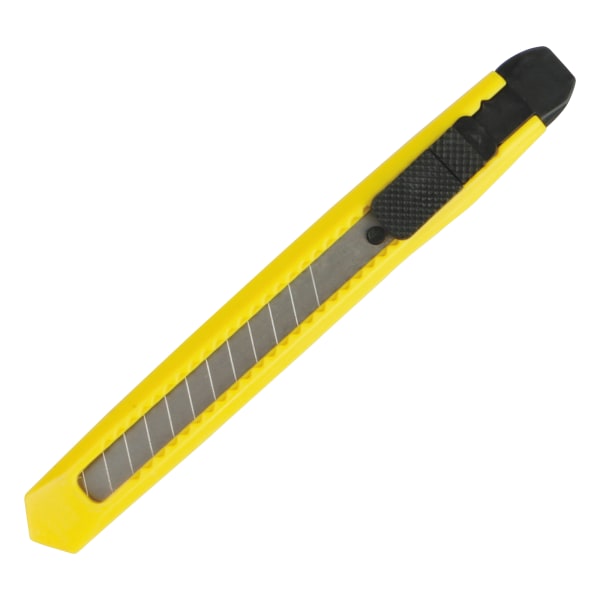 UPC 749507000044 product image for Boardwalk Retractable Straight-Edge Snap Blade Utility Knife, Yellow | upcitemdb.com