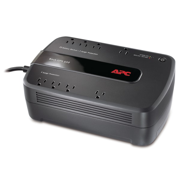 Back-UPS ES 650VA Battery Backup, Black