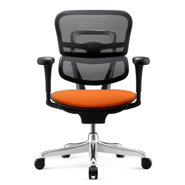 WorkPro® 12000 V2 Series Ergonomic Mesh/Fabric High-Back Office Chair, Tangerine/Black, BIFMA Compliant