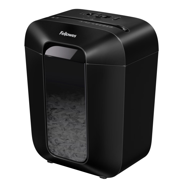 Fellowes® Powershred® LX 45 8-Sheet Personal Cross-Cut Shredder, Black
