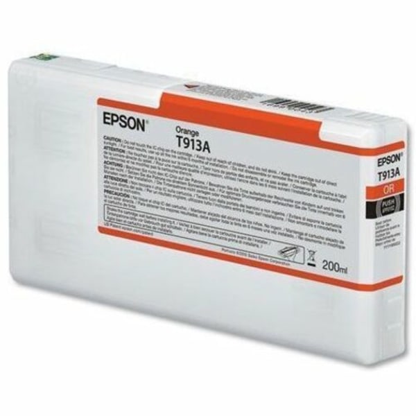 Epson UltraChrome HDX T913A00 Inkjet Ink Cartridge - Orange Pack - Inkjet