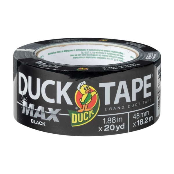 Duck Max Strength® Duct Tape Rolls, 35 Yd x 1-15/16"", Black, Pack Of 6 Rolls -  241619