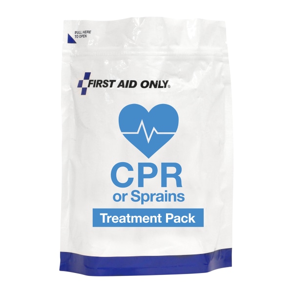 First Aid Only CPR  Sprains Treatment Pack Refill White