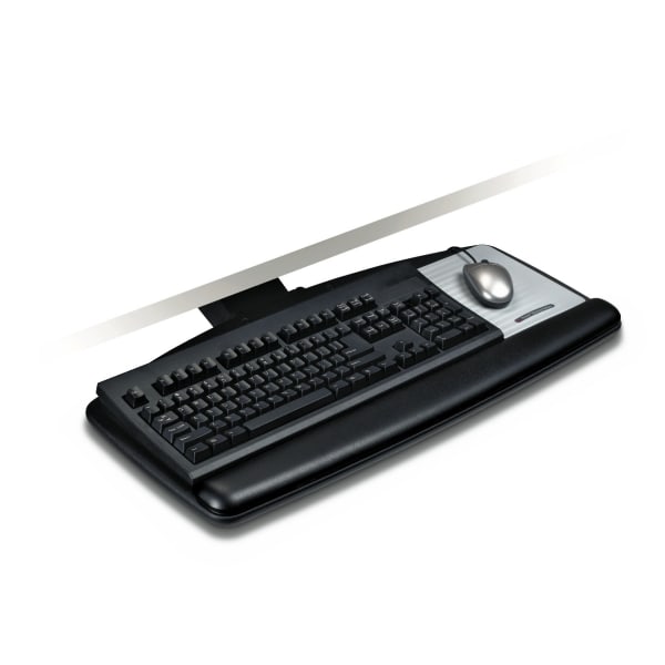3M Easy Adjust Keyboard Tray With Standard Platform, Black