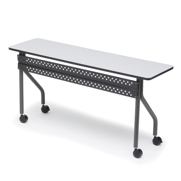 Iceberg OfficeWorks Mobile Training Table, Rectangle, Gray
