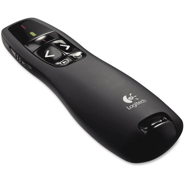 Logitech 1602930 Wireless Presenter, R400 - 2AAA Battery Required - Black
