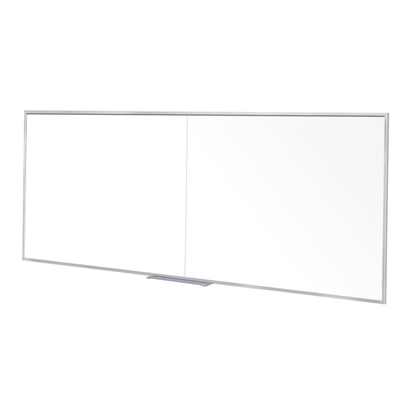 Ghent Non-Magnetic Dry-Erase Whiteboard, 48"" x 144"", Aluminum Frame With Silver Finish -  M2-412-4
