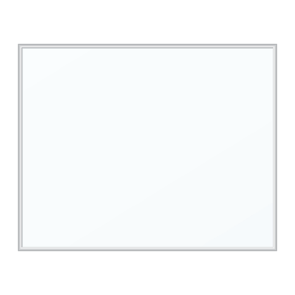 U Brands Magnetic Dry Erase Whiteboard  16 x 20 inches  Silver Aluminum Frame