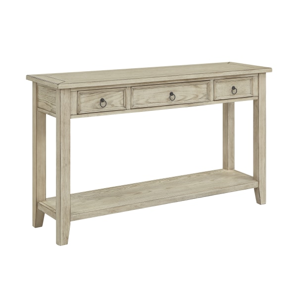 Coast To Coast 22513 Summerville Three Drawer Console Table in Garrett Burnished Cream