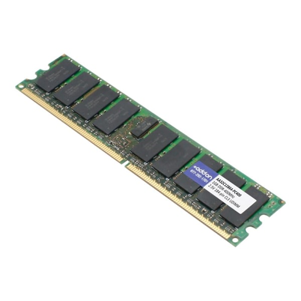 AddOn AA32C12864-PC400 x1 JEDEC Standard 1GB DDR-400MHz Unbuffered Dual Rank 2.5V 184-pin CL3 UDIMM - 100% compatible and guaranteed to work