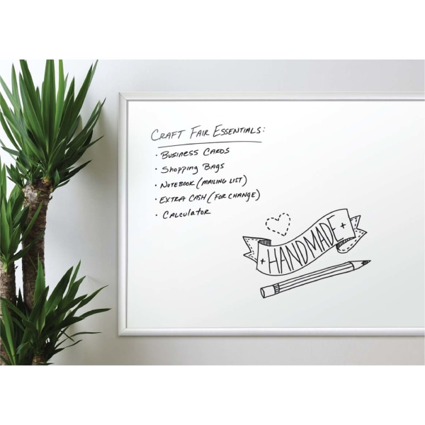 U Brands Melamine Non-Magnetic Dry-Erase Board  36 X 24 Inches  Silver Aluminum Frame (031U00-01)