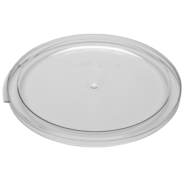 Cambro Camwear Round Food Storage Lids For 12-, 18- And 22-Qt Containers, Clear, Pack Of 6 Lids -  CAMRFSCWC12135