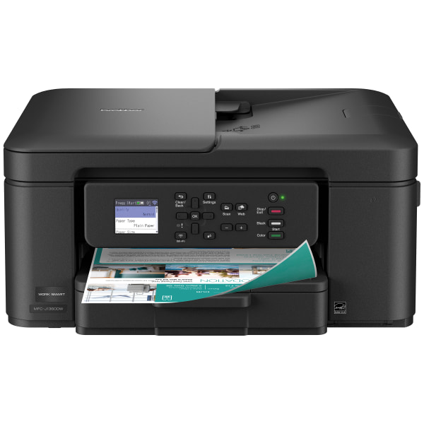 Brother Work Smart MFCJ1360DW Wireless Color Inkjet Printer, All-In-One Print/Scan/Copy, Best for home and home office