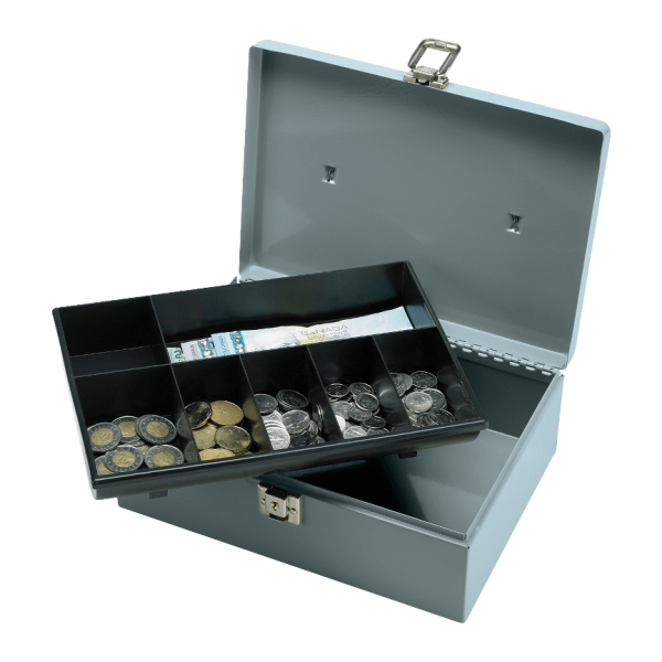 Sparco All-Steel Cash Box with Latch Lock