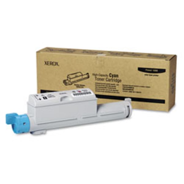 Xerox 106R01218 Cyan High Yield Toner Cartridge, Prints Up to 12,000 Pages