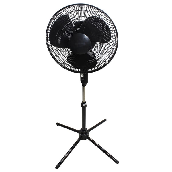 Photos - Computer Cooling OPTIMUS 16" Adjustable Oscillating Stand Fan, Black 