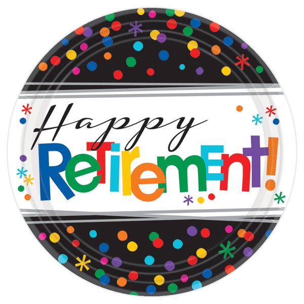 UPC 013051595876 product image for Amscan Happy Retirement Dessert Paper Plates, 7