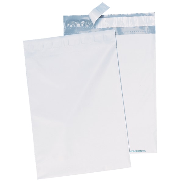 Photos - Envelope / Postcard Quality Park® Redi-Strip™ Poly Envelopes, 10" x 13", Self-Adhesive, White,