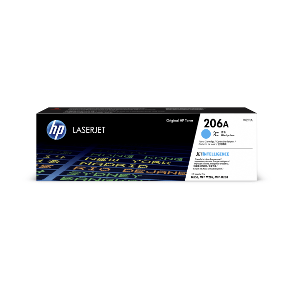 HP 206A Cyan Standard Toner Cartridge, Works with Color LaserJet Pro M255, MFP M282, M283 Series (W2 | Quill