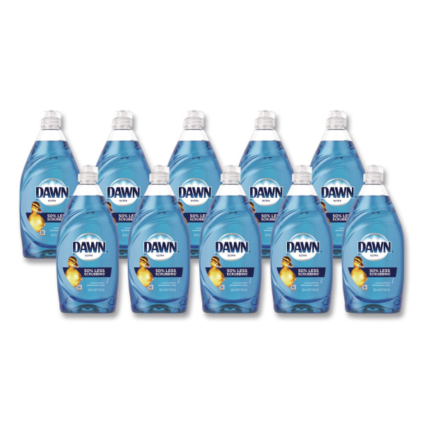 Dawn® Ultra Liquid Dish Detergent, Original Scent, 18 oz Pour Bottle, 10/Carton