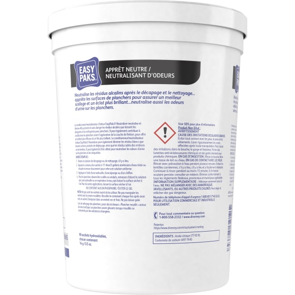 Photos - Cleaning Agent Diversey Easy Paks Neutralizer Conditioner/Odor Counteractant, 0.5 Oz Packets, Tub Of 90 Packets 990685 