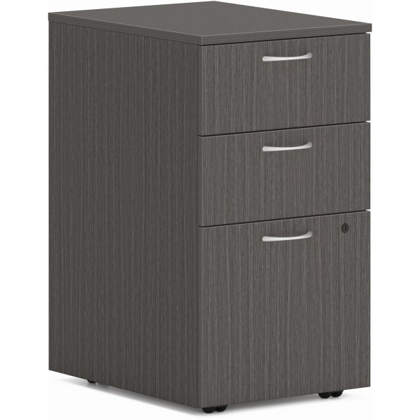 The Hon Mod Slate Teak Laminate Desk Component Pedestal  Slate Teak