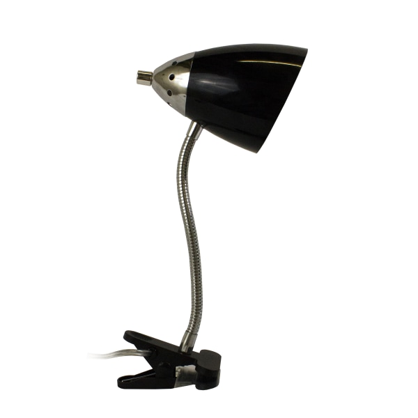 Limelights - Flossy Flexible Gooseneck Clip Light Desk Lamp - Black