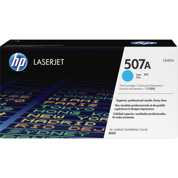 HP - 507A Toner Cartridge - Cyan