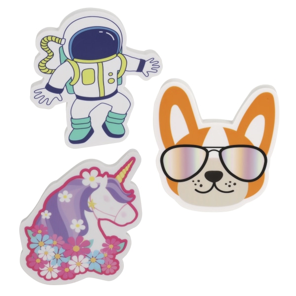Office Depot Brand Fun Erasers Assorted Designs No Design Choice