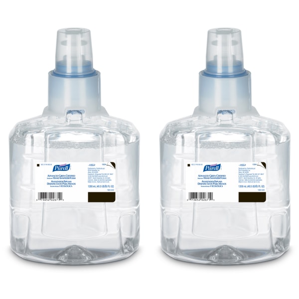 Purell® LTX Advanced Foaming Instant Hand Sanitizer Refills, 1,200 mL, Case Of 2 Refills -  190402CT