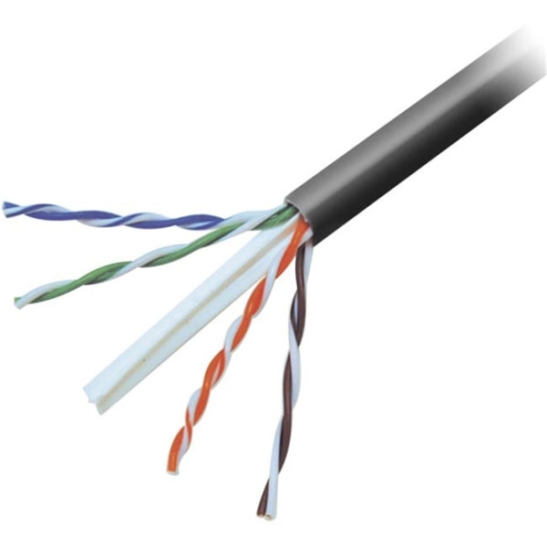 Belkin CAT6 Solid Bulk Cable Plenum  1000 ft Category 6 Network Cable for Network Device ATM  First End Bare Wire  Second End Bare Wire  12 G