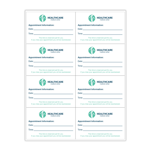 Custom 2-Color Laser Sheet Labels And Stickers, 2-3/4" x 4-1/4" Rectangle, 8 Labels Per Sheet, Box Of 100 Sheets