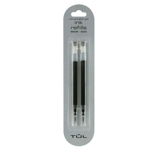 UPC 011491026431 product image for TUL® Retractable Gel Pen Refills, Medium Point, 0.7 mm, Black Ink, Pack Of 2 | upcitemdb.com