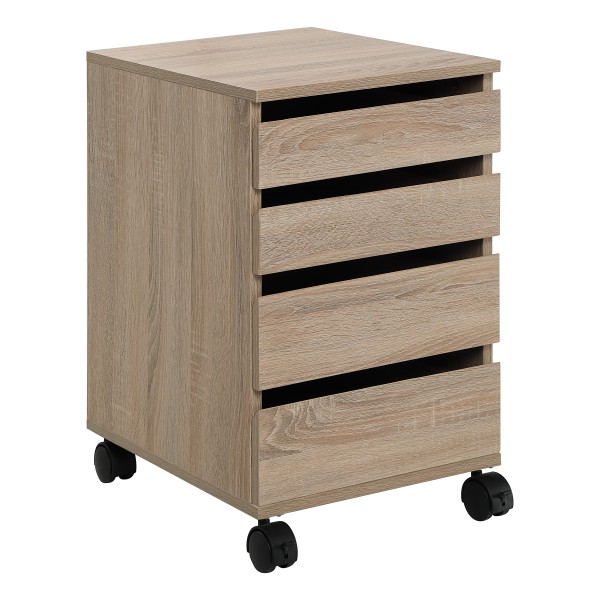 OSP Home Furnishings - Holly Mobile Storage Cart - River Oak