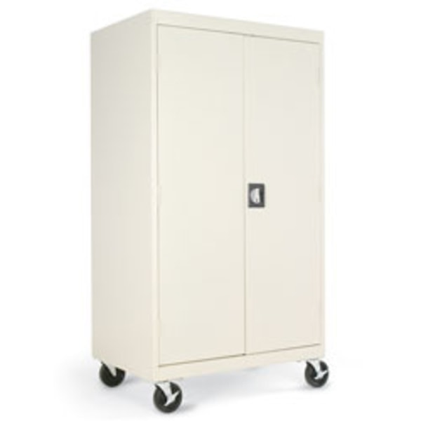 Alera Mobile Computer Cabinet, 66H x 36W x 24D, Putty
