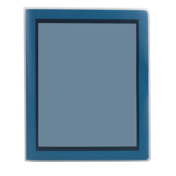 OfficeMax Brand 2-Pocket Poly Folders, Navy - OD05301 - Office Supplies 2-pocket folder with front window for easy customi sku OD05301