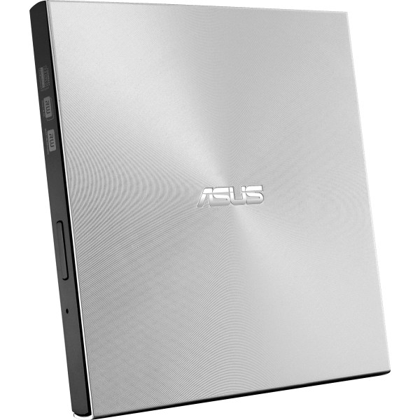 Asus ZenDrive SDRW-08U9M-U DVD-Writer - External - Silver - DVD-RAM/�R/�RW Support - 24x CD Read/24x CD Write/24x CD Rewrite - 8x DVD Read/8x DVD Writ