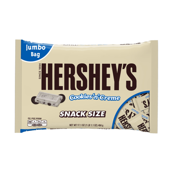 Hershey's® Cookies 'n' Creme Snack-Size Treats, 17.1-Oz Bulk Container, Pack Of 2 -  246-00029