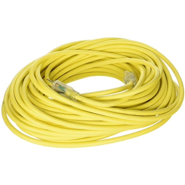 Grounded Outdoor Extension Cord, 50', Yellow, USW - Hoffman 74050